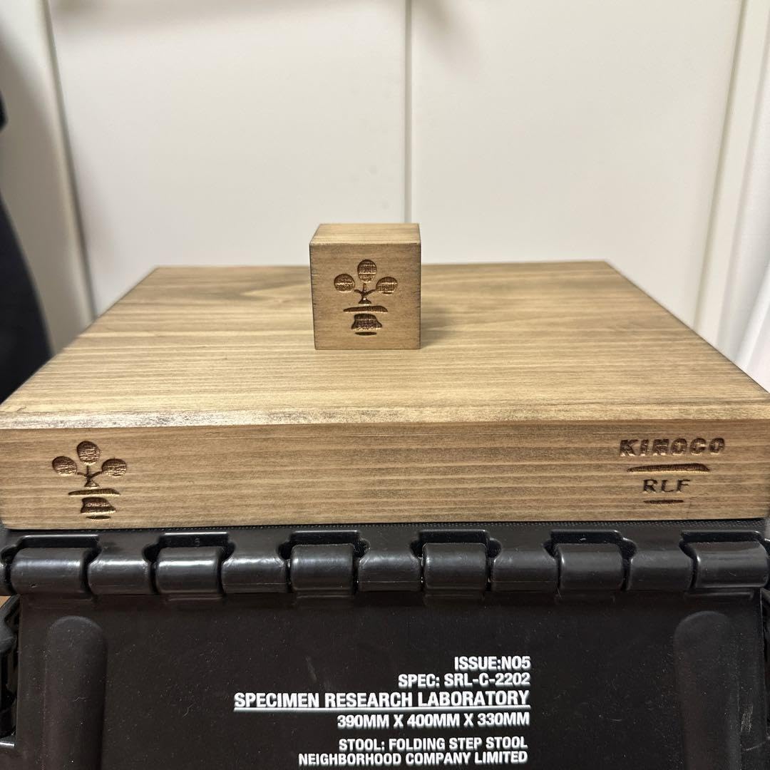 raw life factory kinoco 台座 ウッドキューブ セット